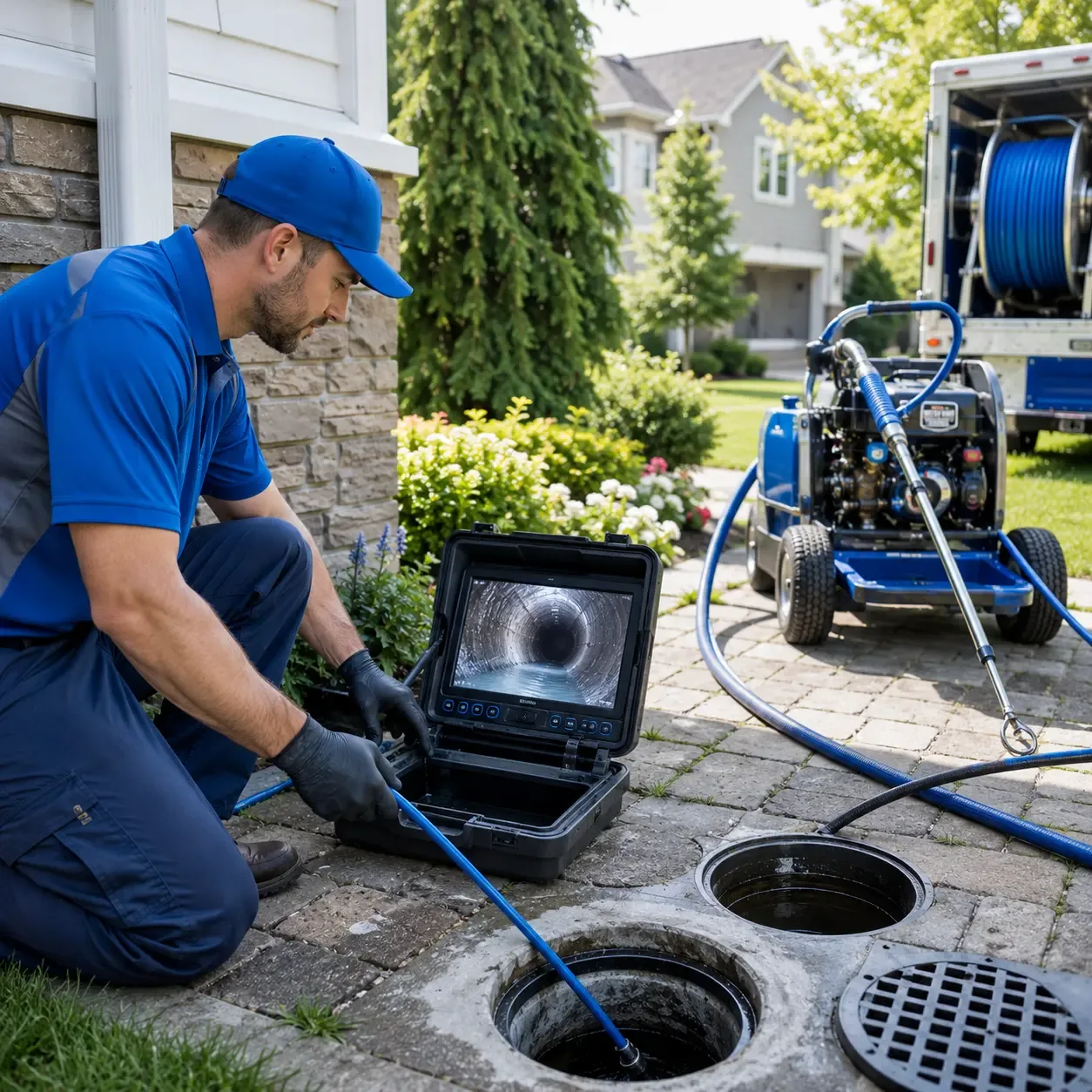 Outdoor drain cleaning professionals serving Harrison, MI