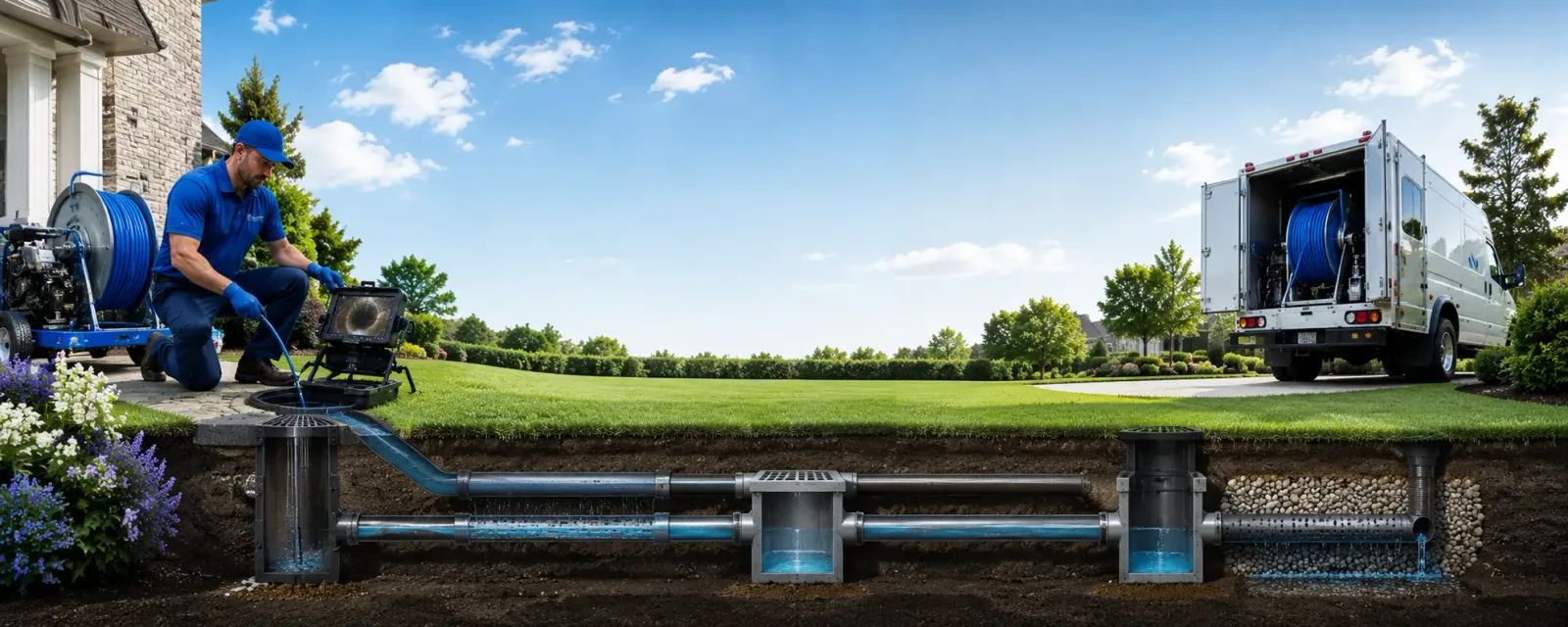Outdoor drain cleaning information for Harrison, MI